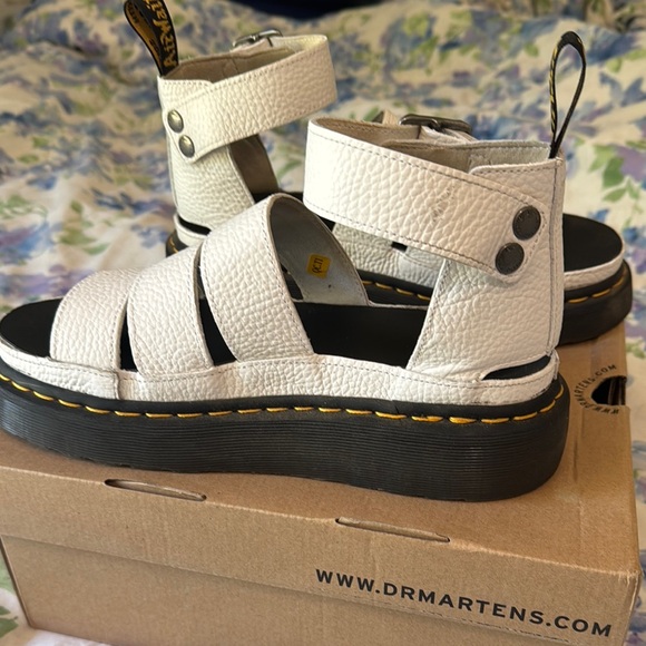 Dr. Martens White Chunky Platform Sandals - Picture 6 of 8
